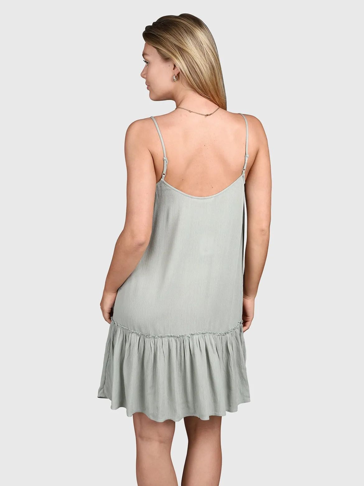 Nami Dames Jurk | Aqua Grey