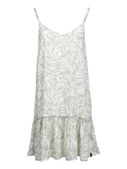 Nami-Print Dames Dress | Aqua Grey
