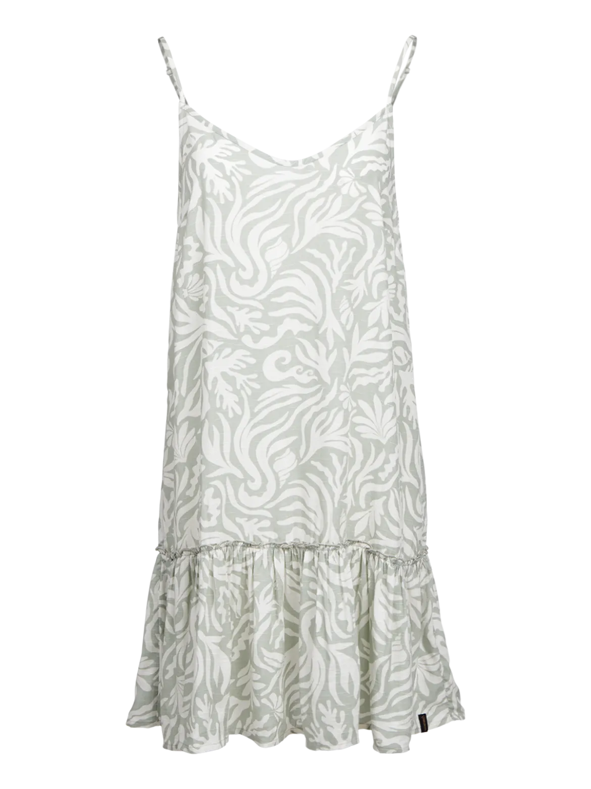 Nami-Print Dames Dress | Aqua Grey