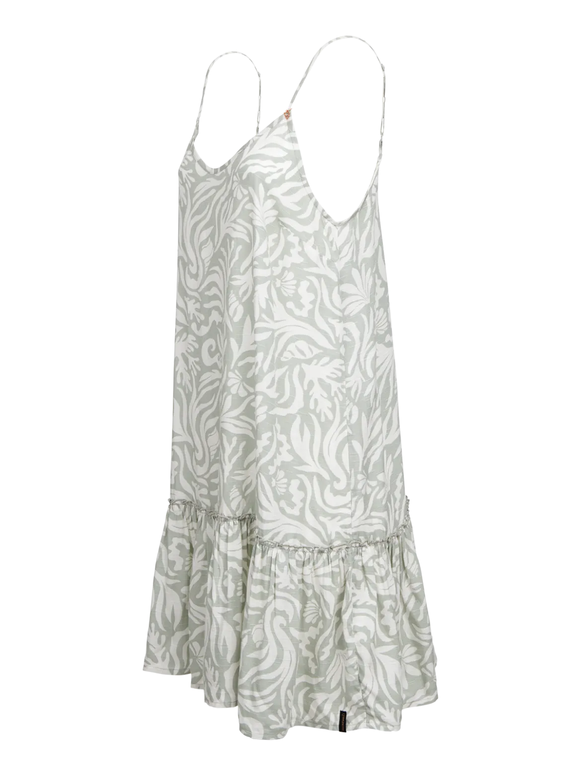 Nami-Print Dames Dress | Aqua Grey