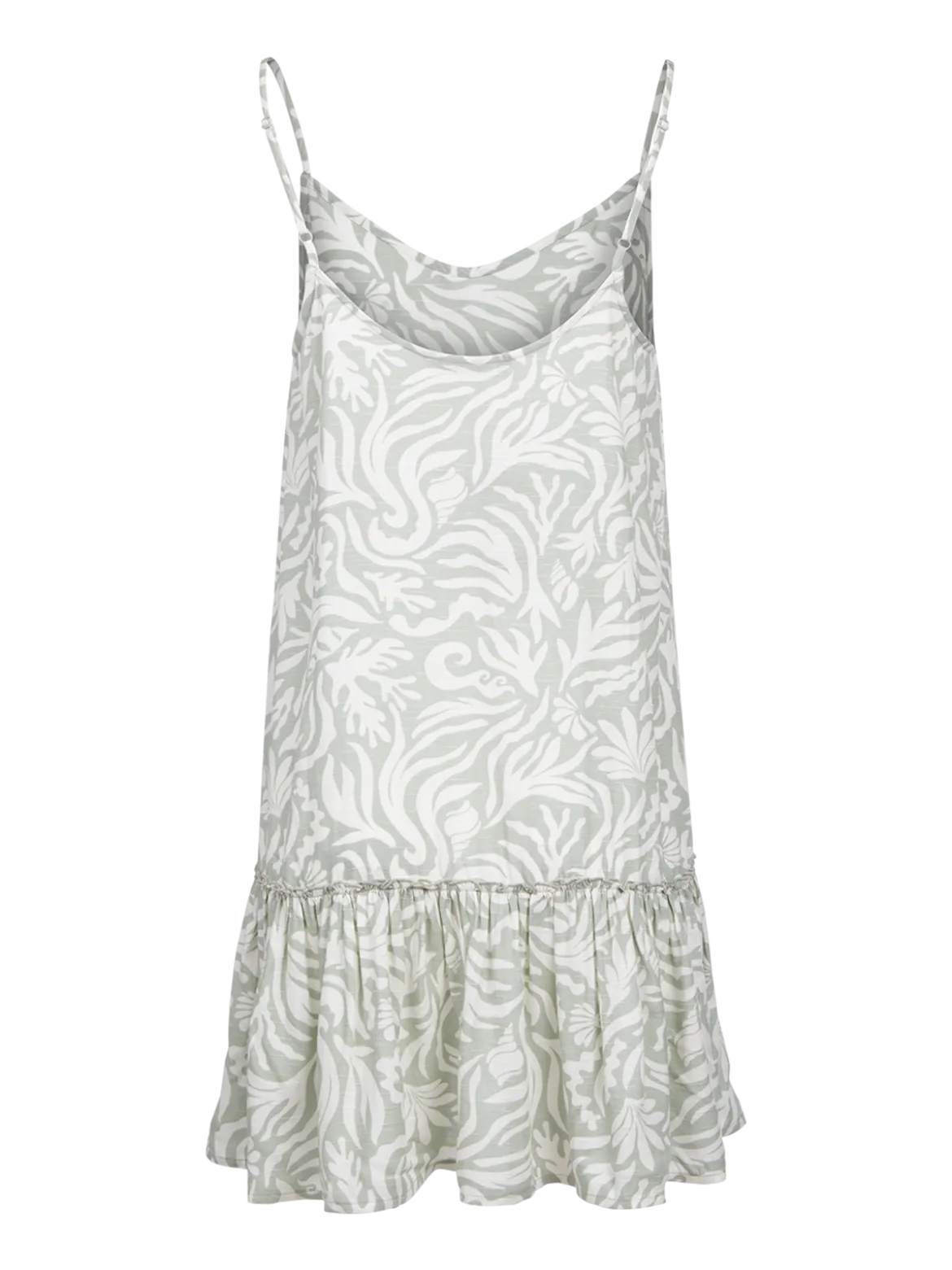 Nami-Print Dames Dress | Aqua Grey