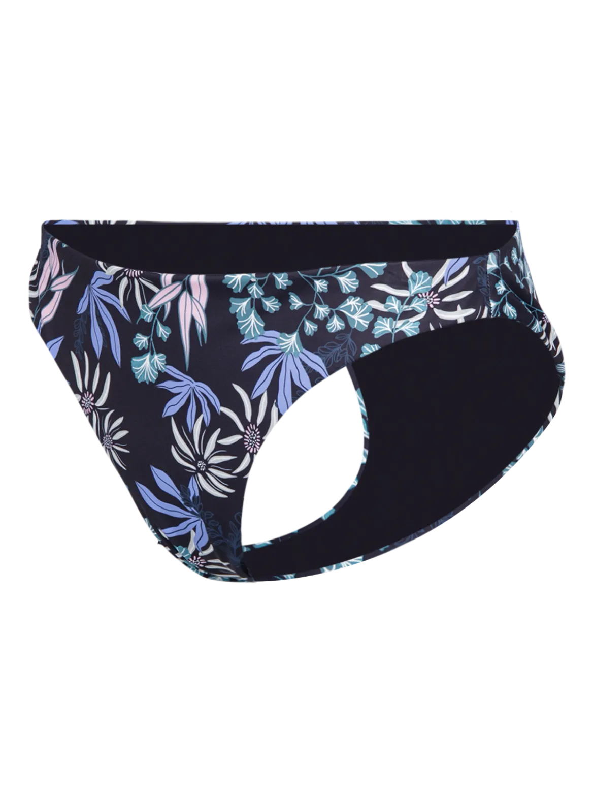 Nell-Print Dames Bikini Broekje | Zwart