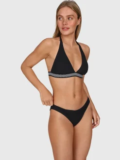 Nell-Rib Dames Bikini Broekje | Zwart