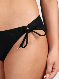 Nolestina-Rib Dames Bikini Broekje | Zwart