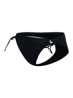 Nolestina-Rib Dames Bikini Broekje | Zwart