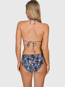 Nolina-Print Dames Bikini Broekje | Zwart