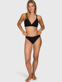 Nolina-Rib Dames Bikini Broekje | Zwart