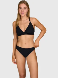 Nolina-Rib Dames Bikini Broekje | Zwart