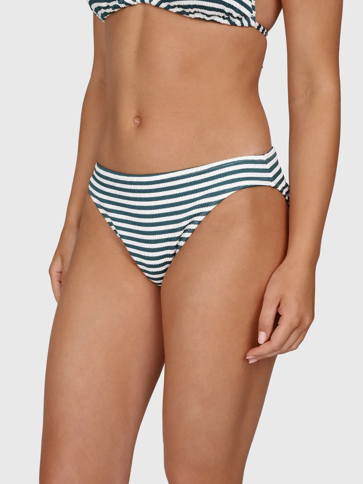 Nolina-Stripe Dames Bikini Broekje | Snow