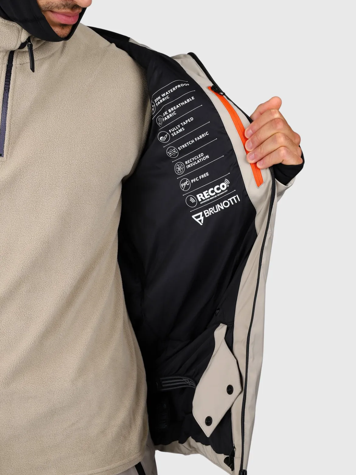 Norrow Heren Ski Jas | Fungi