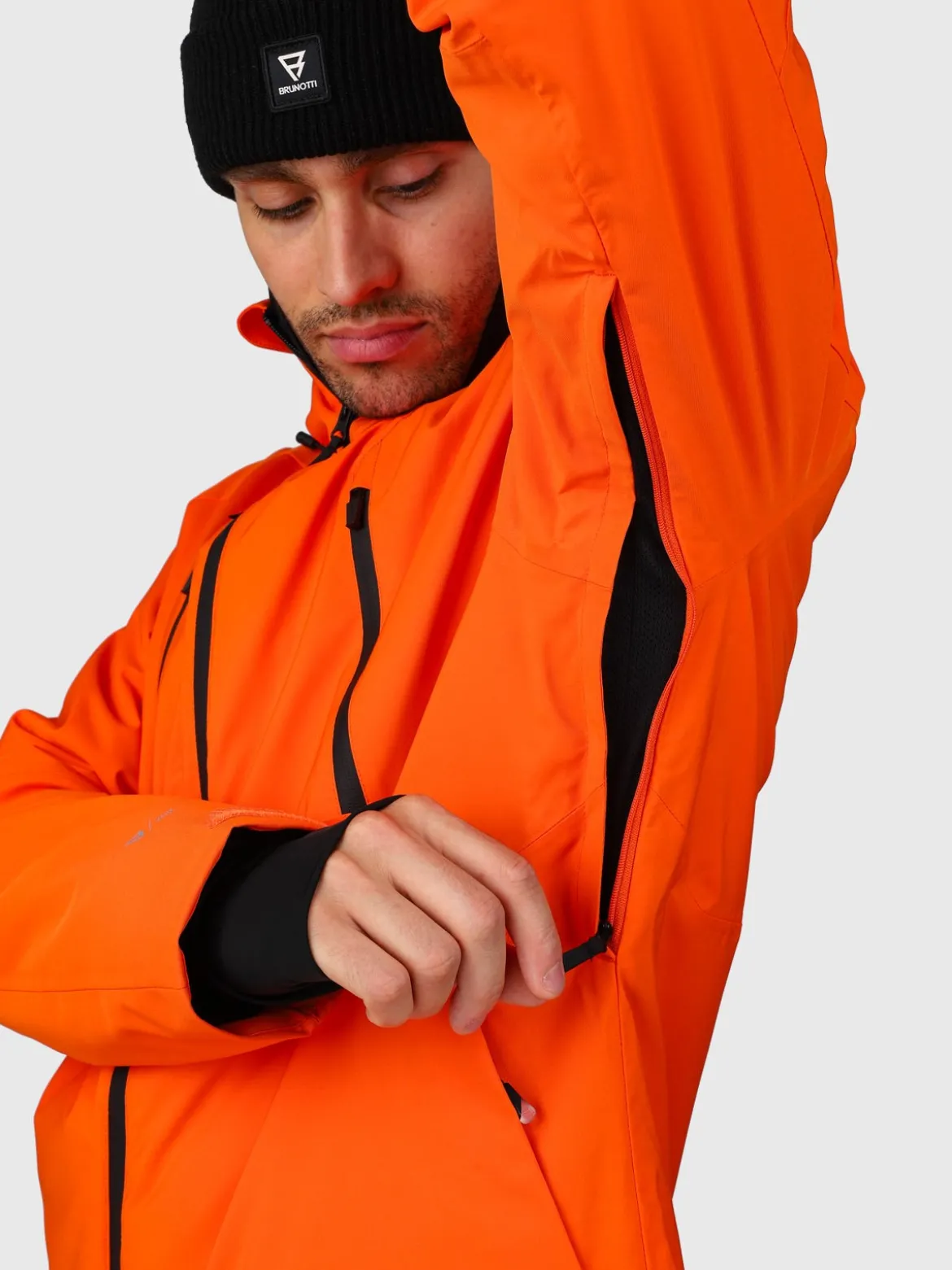 Norrow Heren Ski Jas | Punch Orange