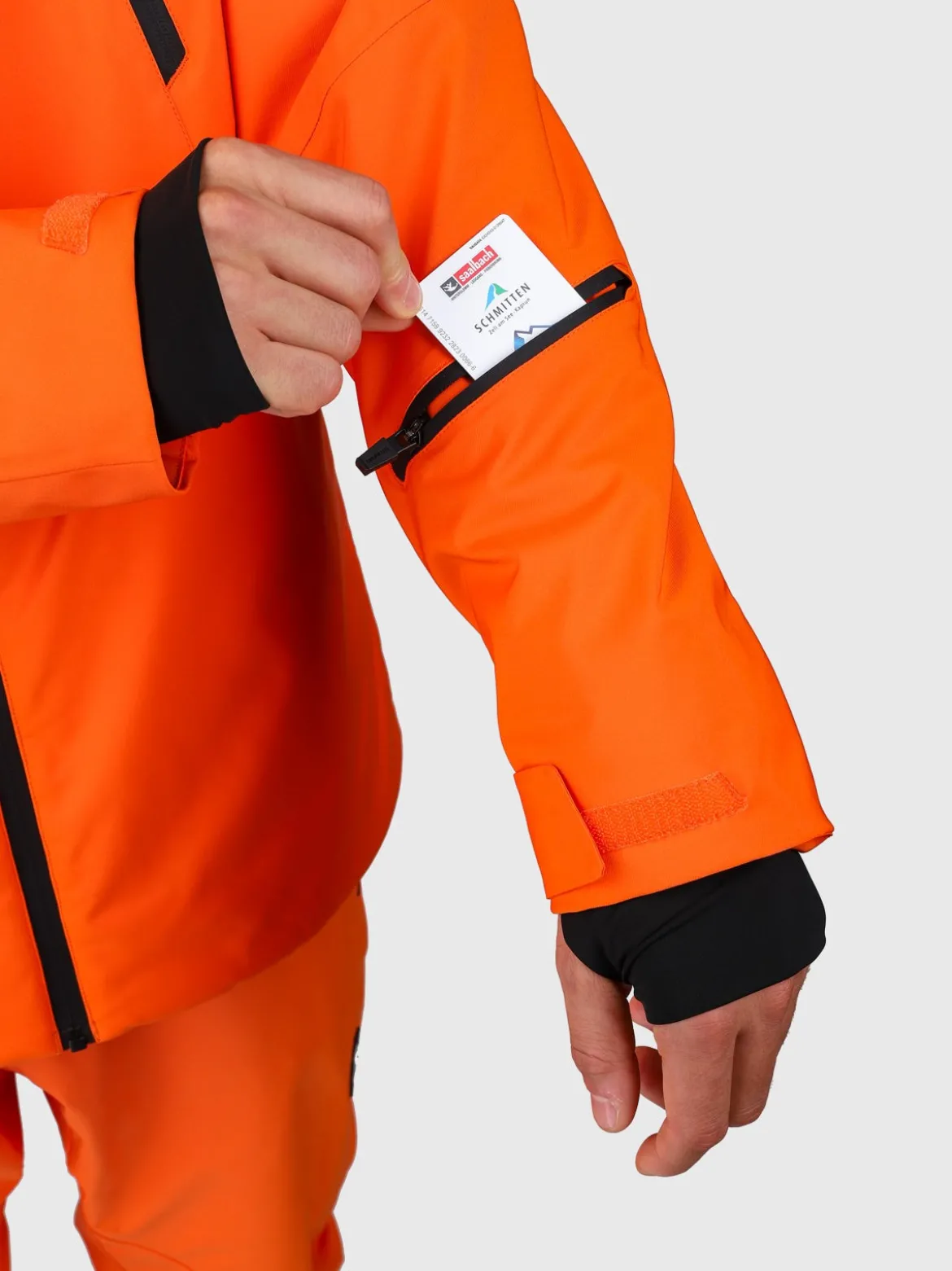Norrow Heren Ski Jas | Punch Orange