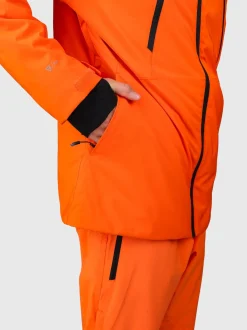 Norrow Heren Ski Jas | Punch Orange