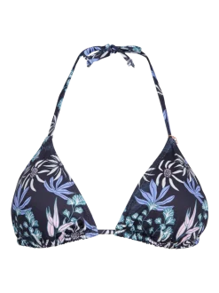 Novalee-Print Dames Bikini Top | Zwart