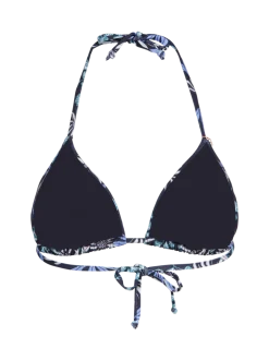 Novalee-Print Dames Bikini Top | Zwart