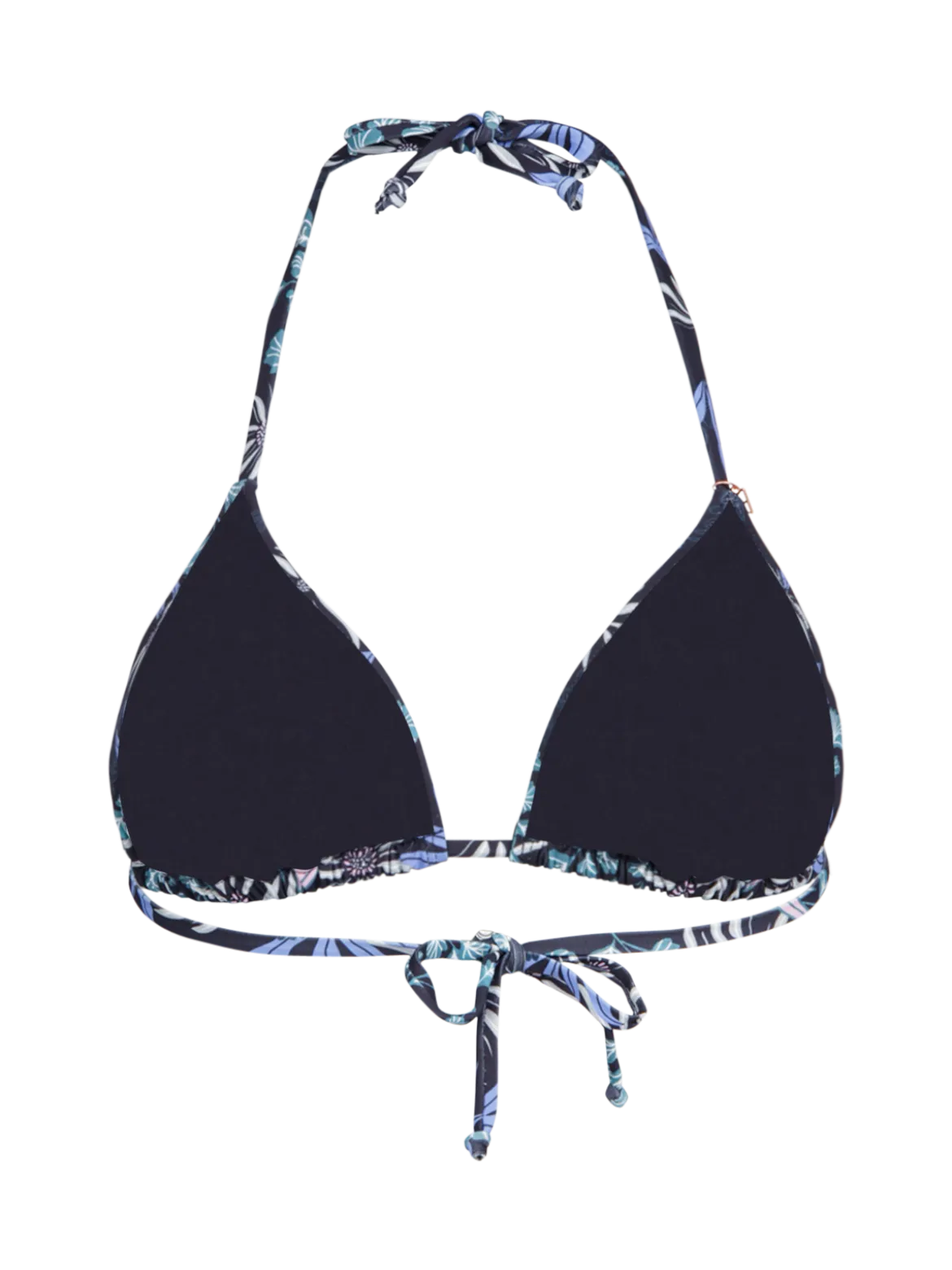 Novalee-Print Dames Bikini Top | Zwart