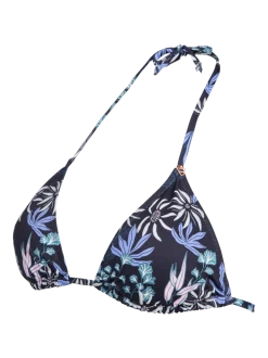 Novalee-Print Dames Bikini Top | Zwart