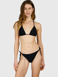 Novalee-Rib Dames Bikini Top | Zwart