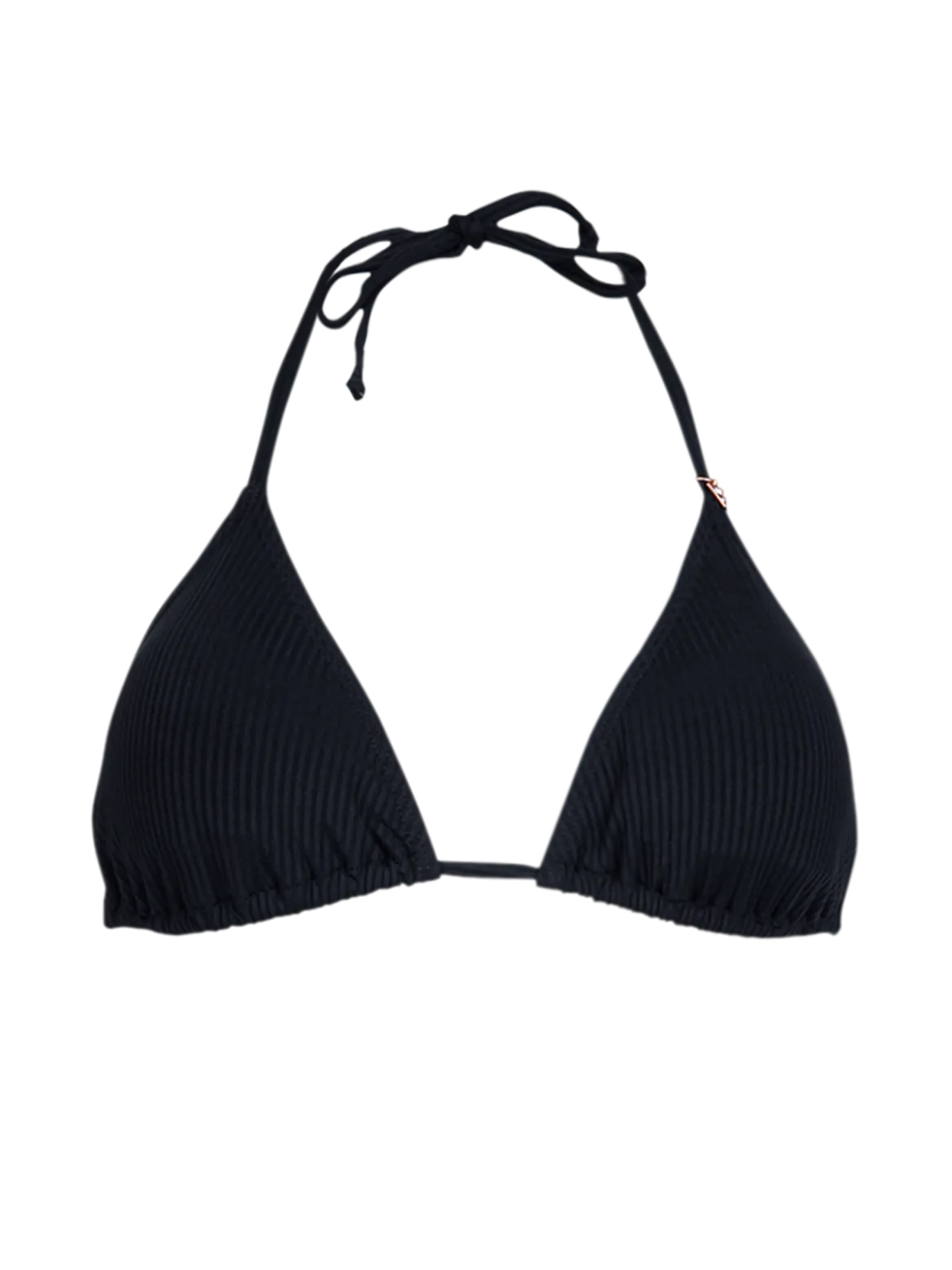 Novalee-Rib Dames Bikini Top | Zwart