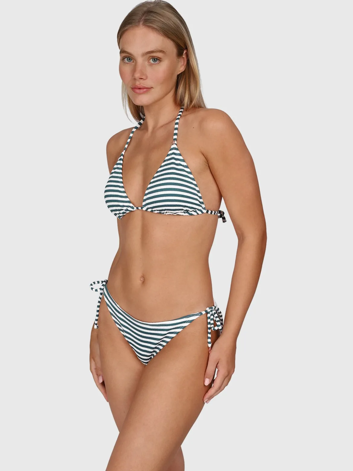Novalee-Stripe Dames Bikini Top | Snow