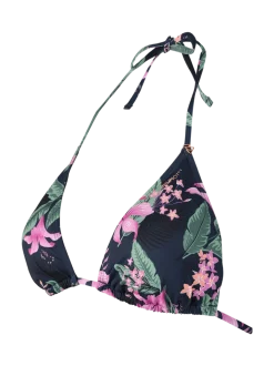 Novalee-Tropicana Dames Triangle Bikini Top | Indigo Blue