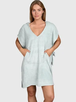 Paige Dames Poncho | Aqua Grey