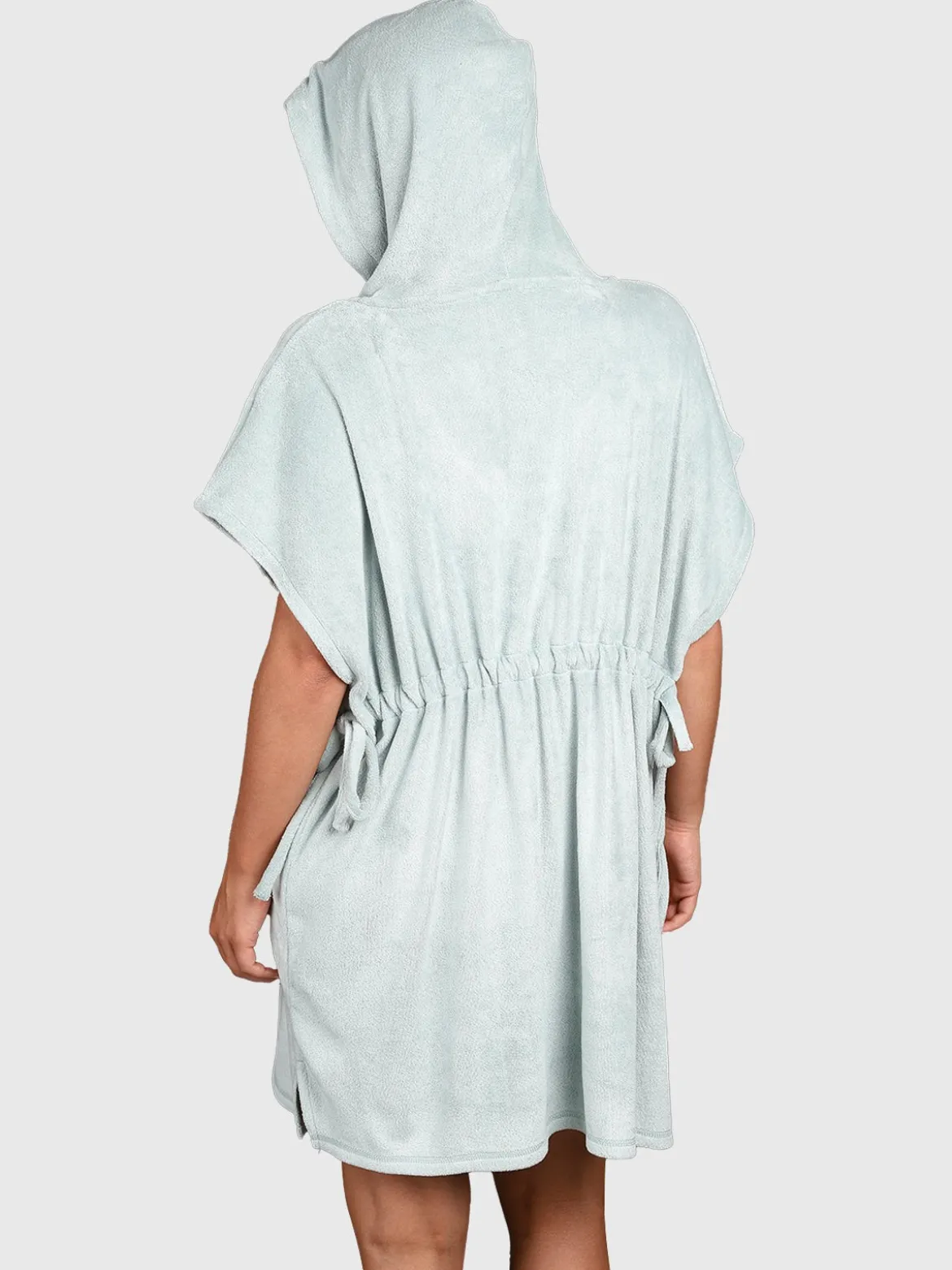 Paige Dames Poncho | Aqua Grey