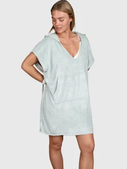 Paige Dames Poncho | Aqua Grey