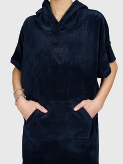 Ponchettoy Jongens Poncho | Indigo Blue