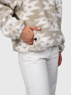 Powchou-Print Dames Fleece | Polar Fungi