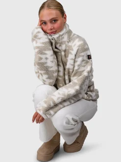 Powchou-Print Dames Fleece | Polar Fungi