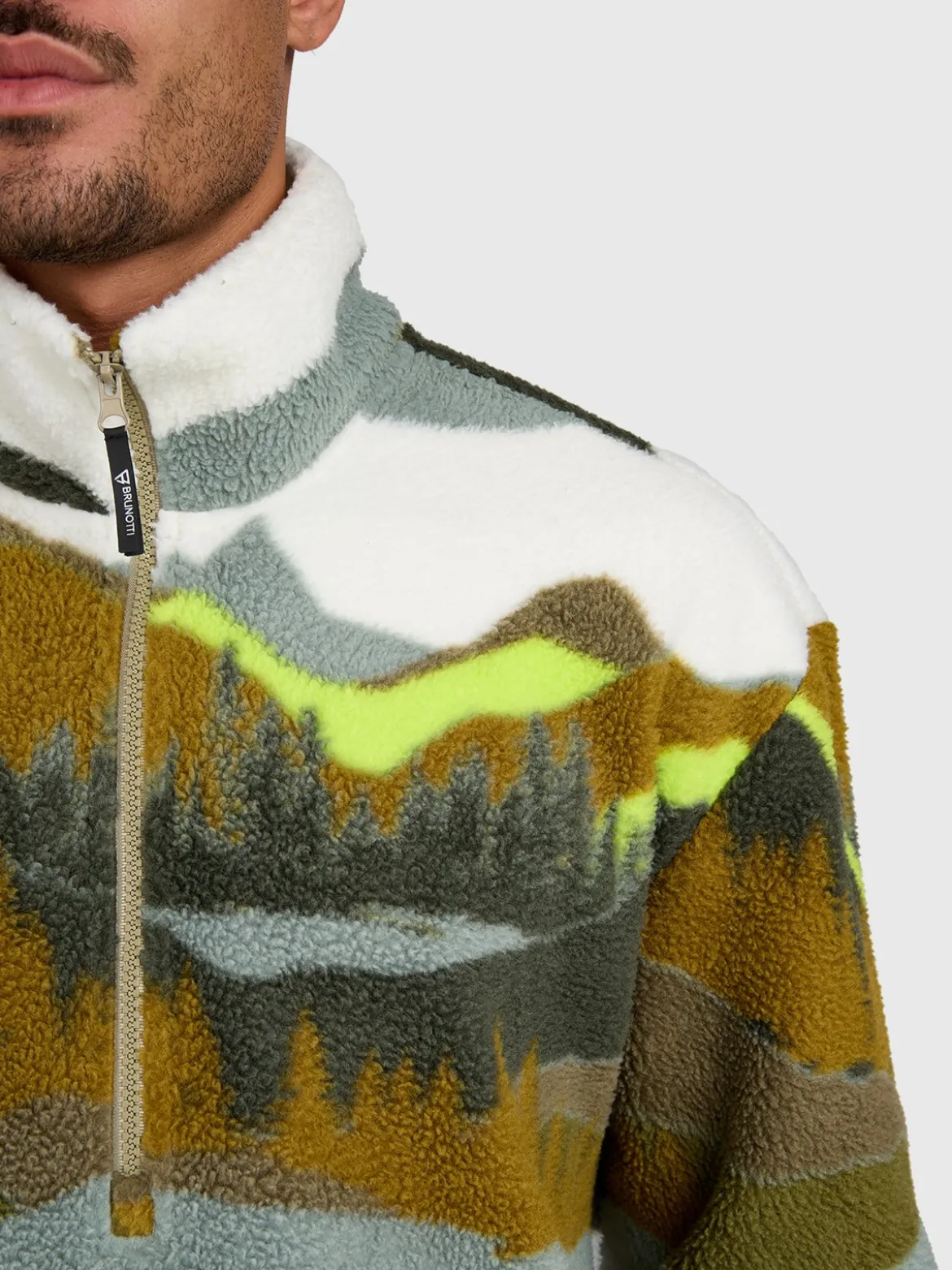 Reggio Men Urban Fleece | Dusky Green