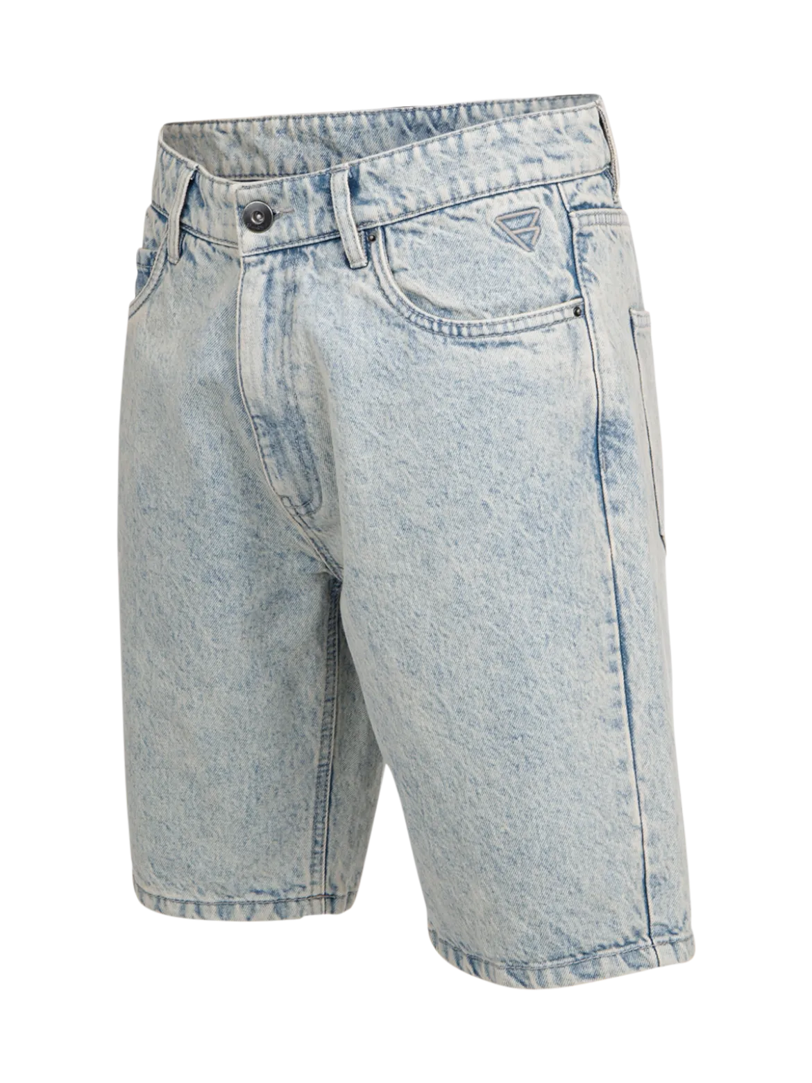 Relaxtime Heren Denim Shorts | Beige Blue Denim