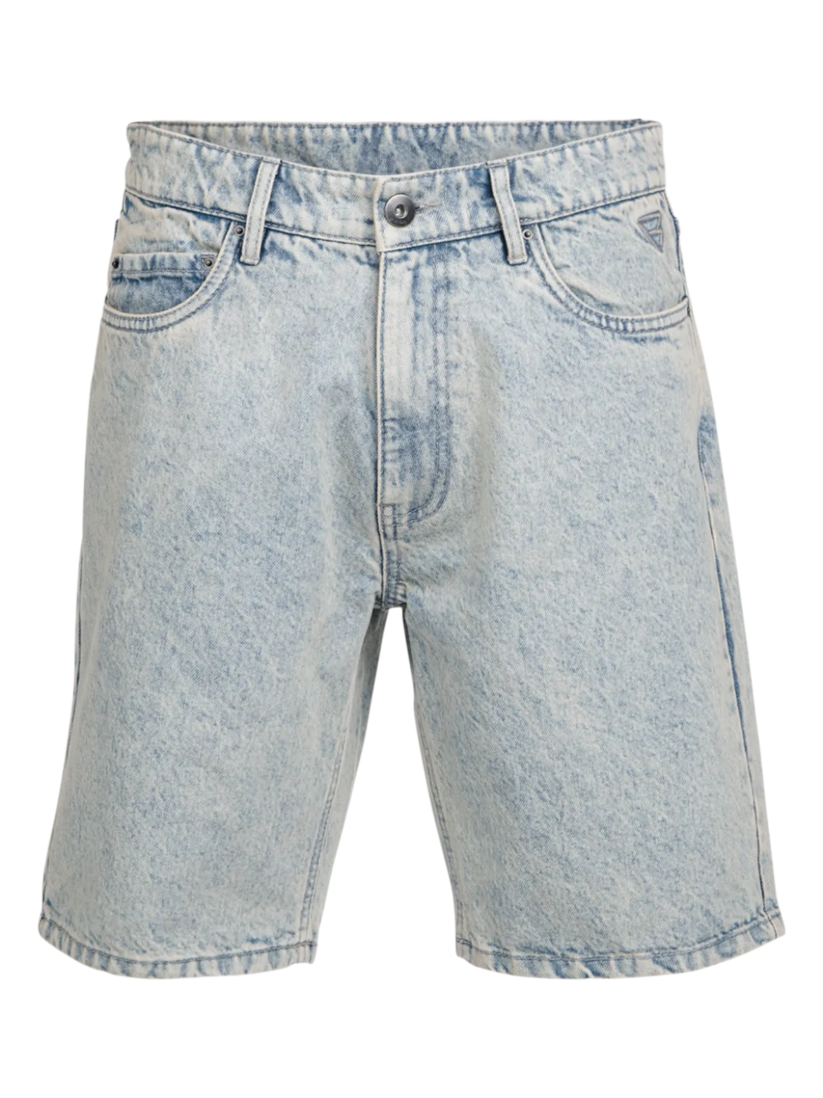 Relaxtime Heren Denim Shorts | Beige Blue Denim