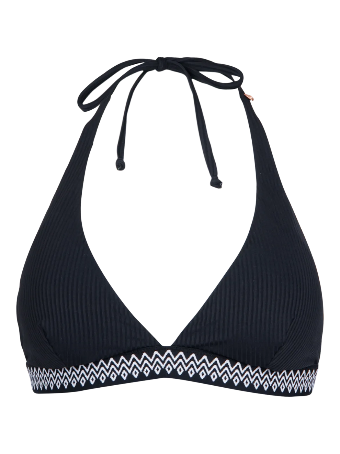Relay-Rib Dames Bikini Top | Zwart