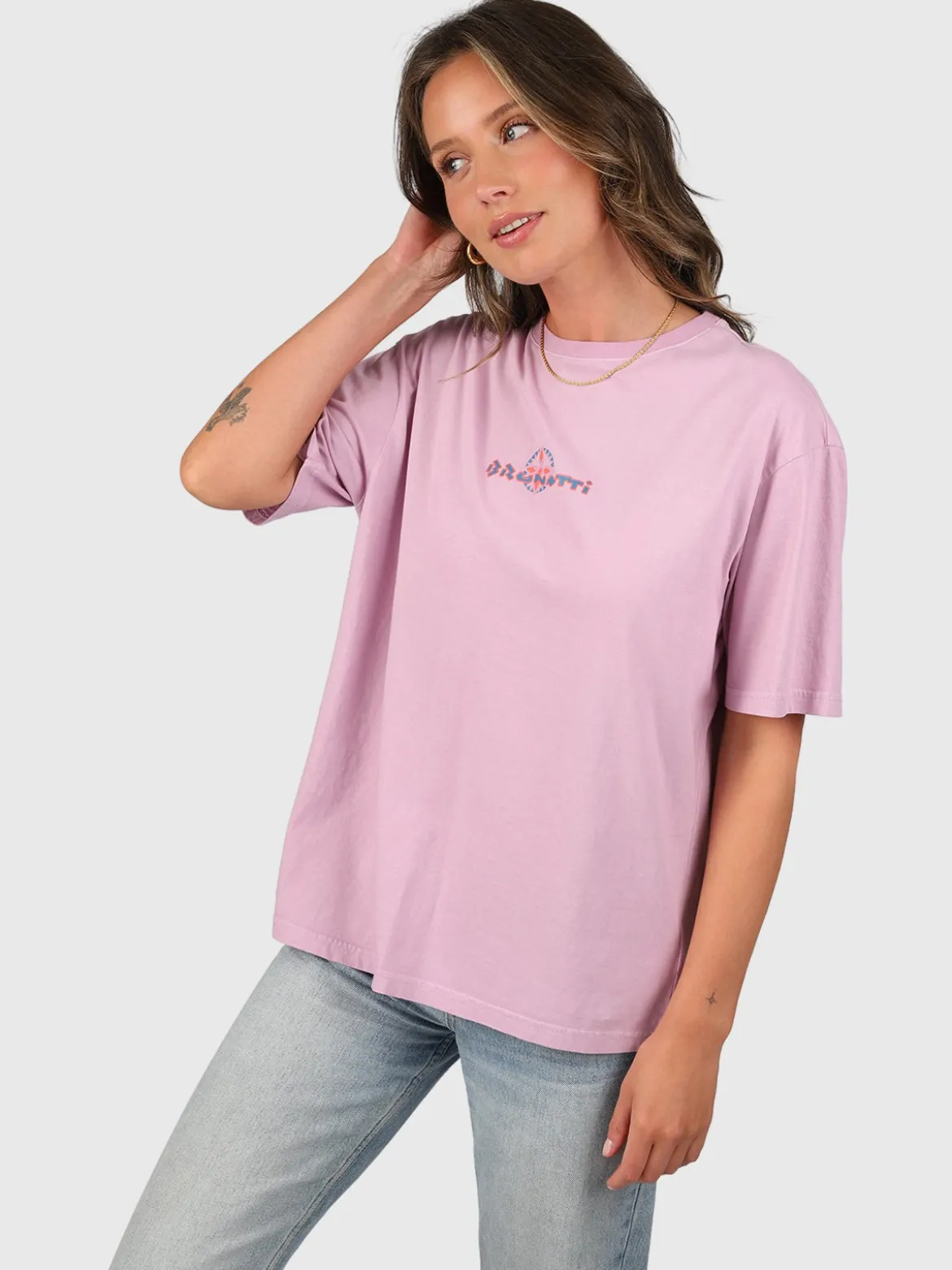 ReWind Dames T-Shirt | Mauve Mist