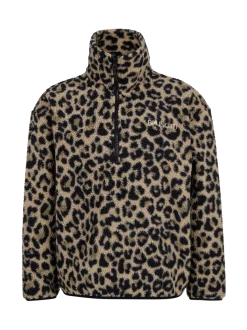 Rezany-Print Girls Snow Fleece | Black
