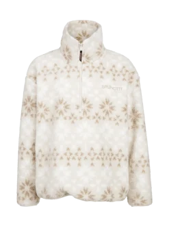 Rezany-Print Girls Snow Fleece | Moonbeam