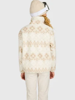 Rezany-Print Girls Snow Fleece | Moonbeam