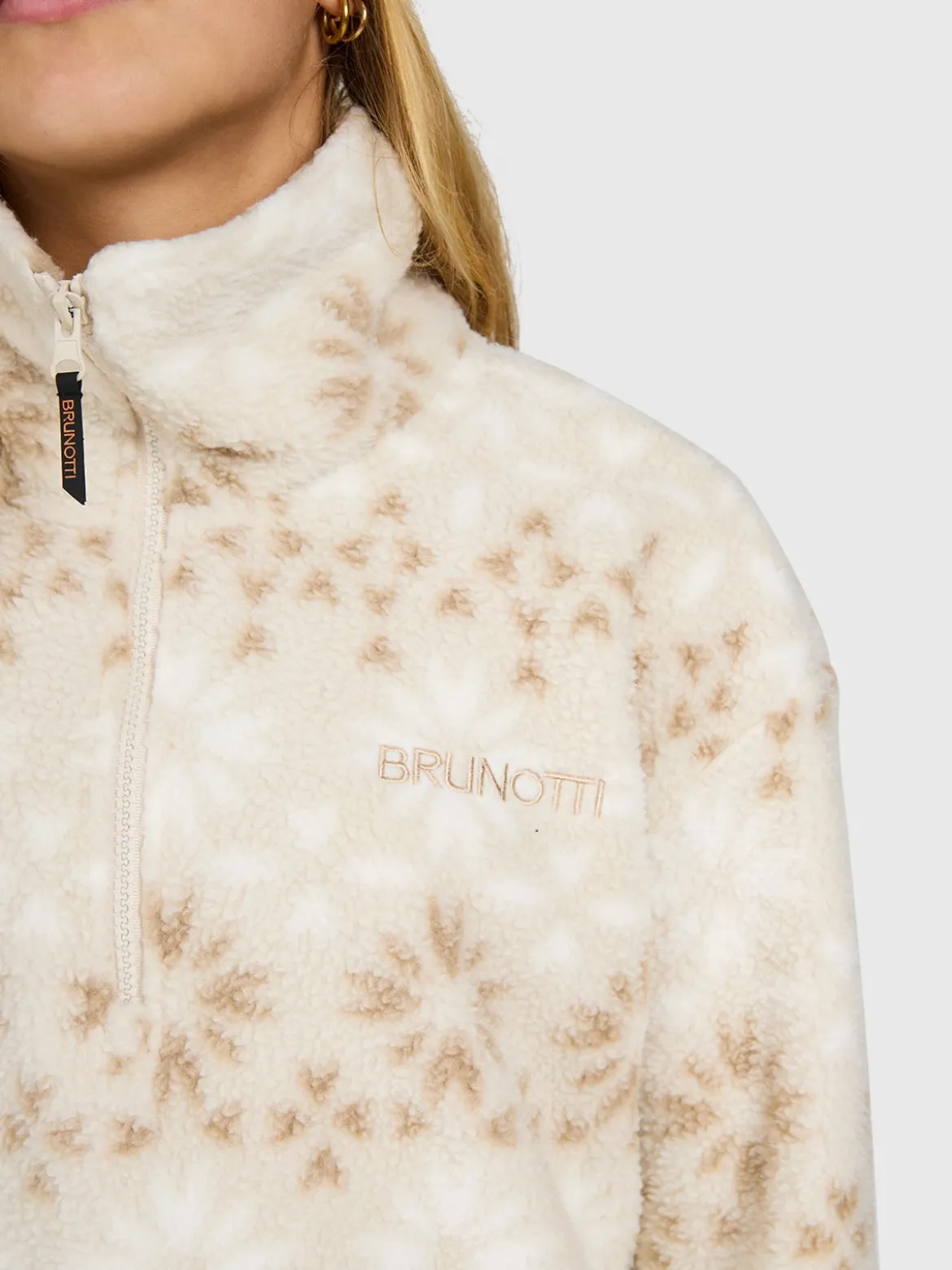 Rezany-Print Girls Snow Fleece | Moonbeam