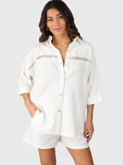 Riley Damen Blouse | Cream