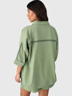 Riley Dames Blouse | Eucalyptus