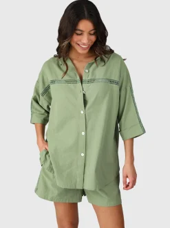 Riley Dames Blouse | Eucalyptus