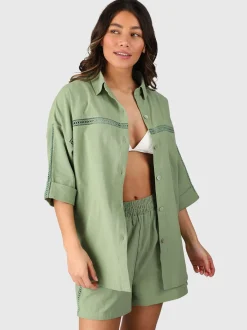 Riley Dames Blouse | Eucalyptus