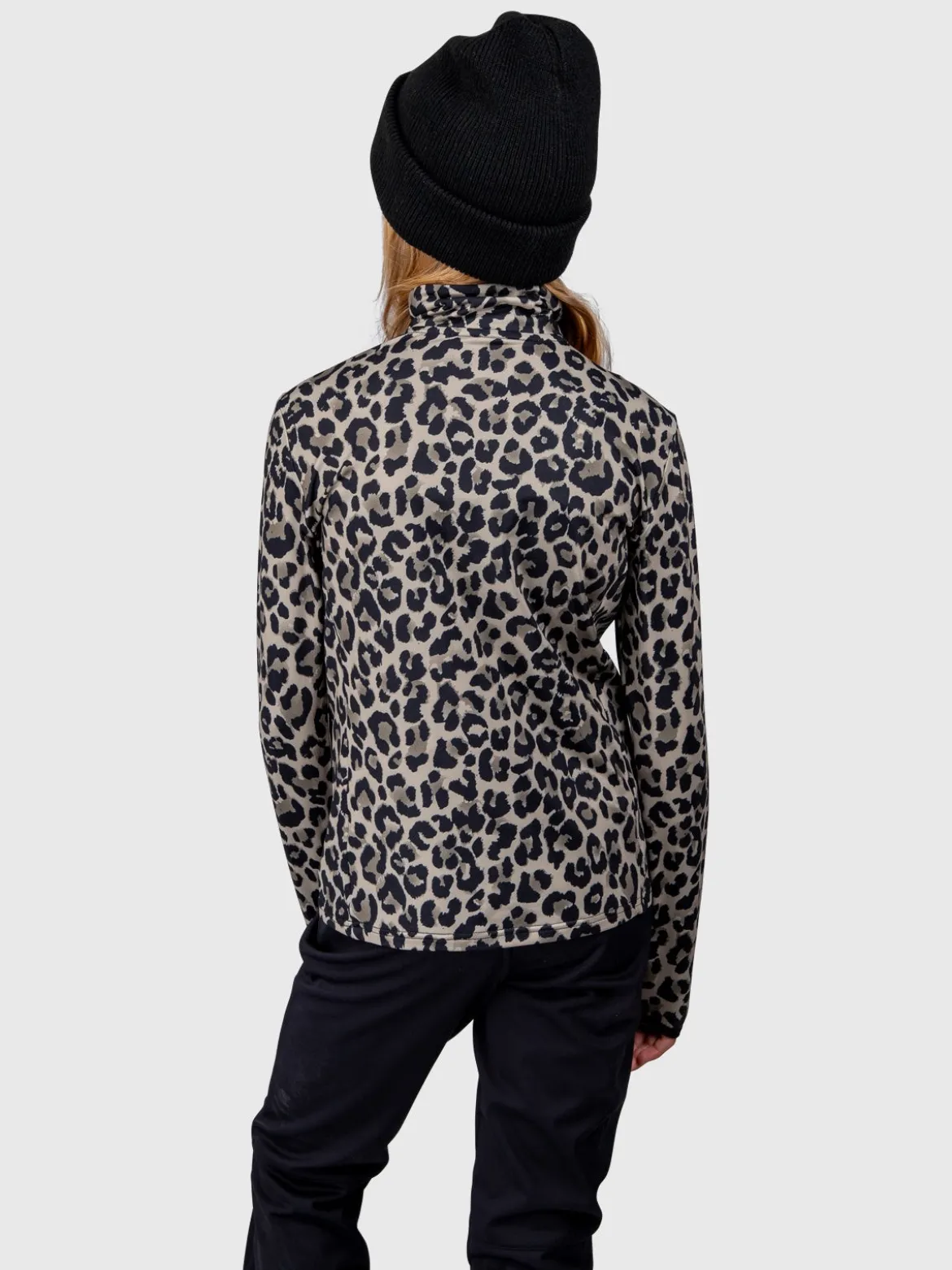 Rodiany-Print Girls Snow Fleece | Black