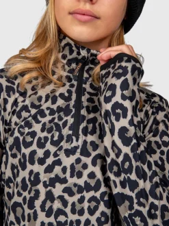 Rodiany-Print Girls Snow Fleece | Black