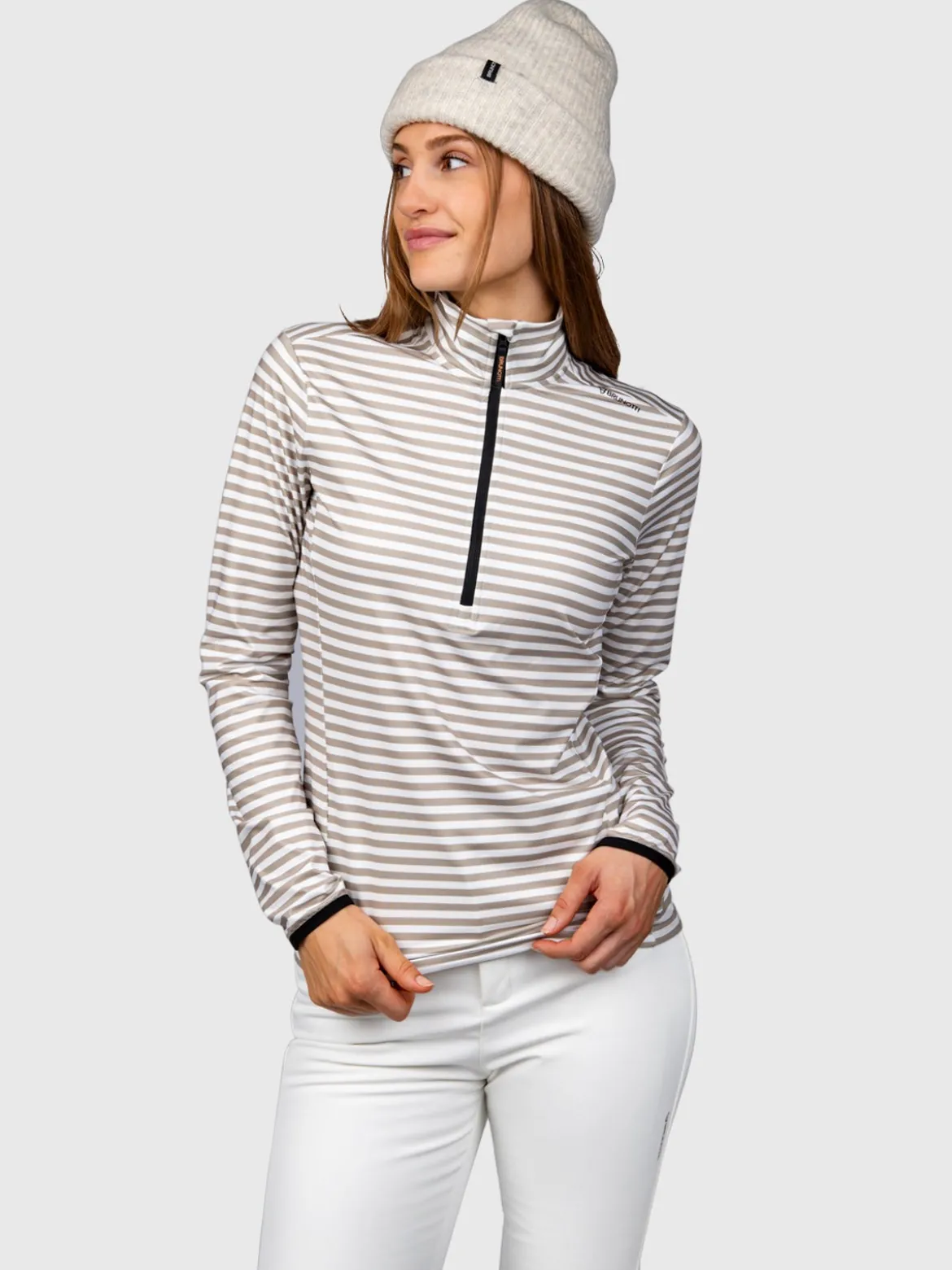 Rodika-Print Dames Fleece | Awning Stripe Fungi