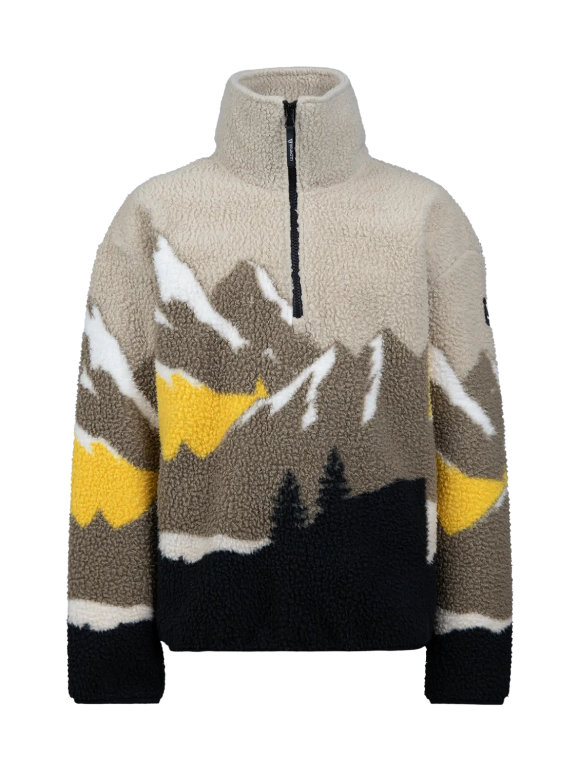 Rodrigy-Print Jongens Fleece | Zwart