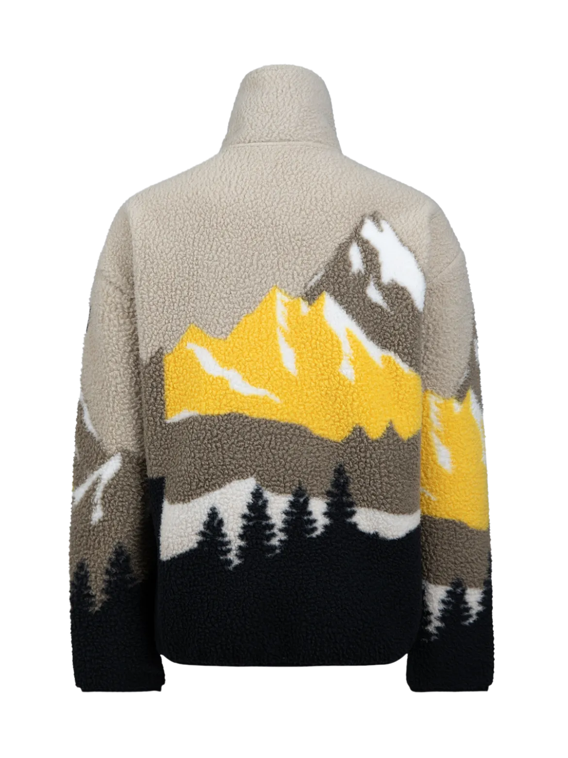 Rodrigy-Print Jongens Fleece | Zwart