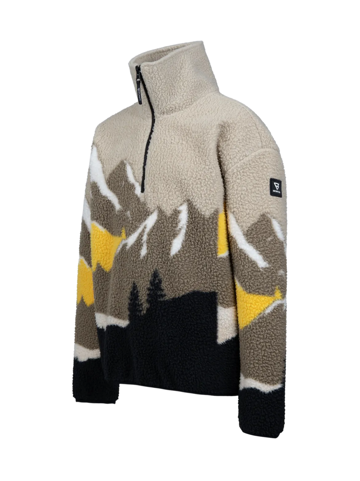 Rodrigy-Print Jongens Fleece | Zwart